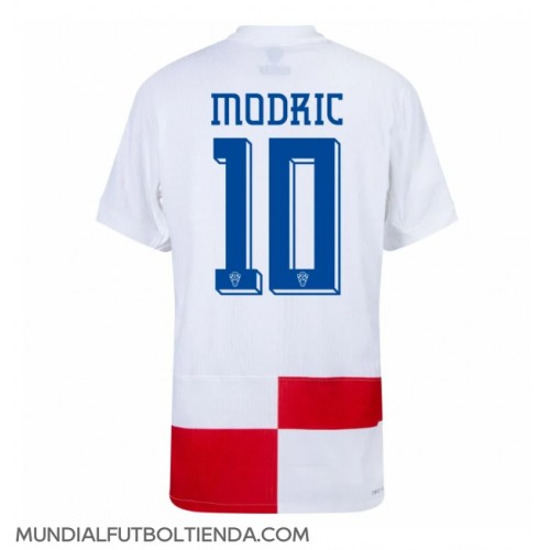 Camiseta Croacia Luka Modric #10 Primera Equipación Replica Eurocopa 2024 mangas cortas